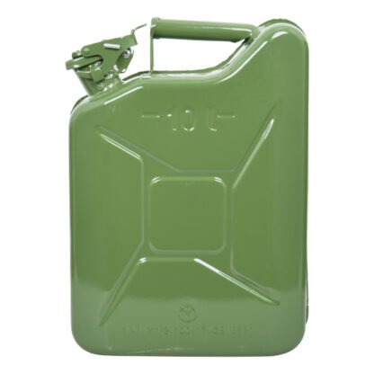 Jerrycan 10 liter groene metalen container TüV GS
