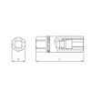 Bougiedop Binnenclip 1/2 inch 18mm