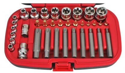 Rooks Torx Doppenset 36-delig 1/2 3/8 1/4