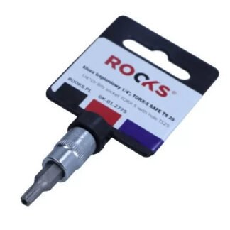 Rooks Bit Dop 1/4 inch Torx 5 met Gat