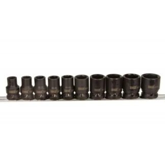 Rooks Krachtdoppen set 1/2 inch 6-kant 10-24 mm 10-delig