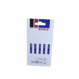 Rooks Decoupeerzaagblad HSS Type T Staal 10-24 TPI 100 mm Set van 5