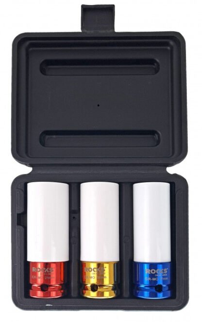 Rooks Dop Set 3-delig voor Aluminium Velgen 17-19-21 mm
