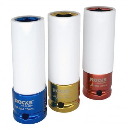 Rooks Dop Set 3-delig voor Aluminium Velgen 17-19-21 mm