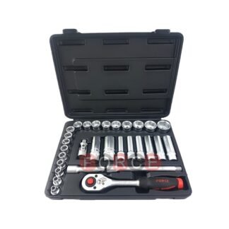 30pc 3/8 inch Draaikop 6-punts Steeksleutel Set