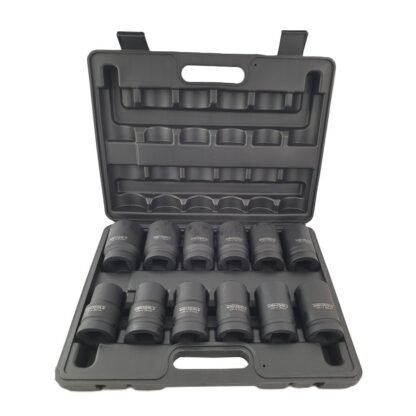 1'' Krachtdoppen set 6-kant 12-delig 80 mm lengte