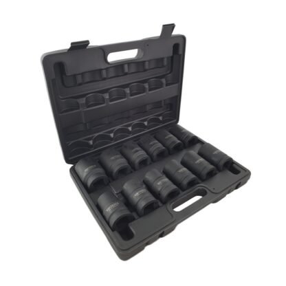 1'' Krachtdoppen set 6-kant 12-delig 80 mm lengte